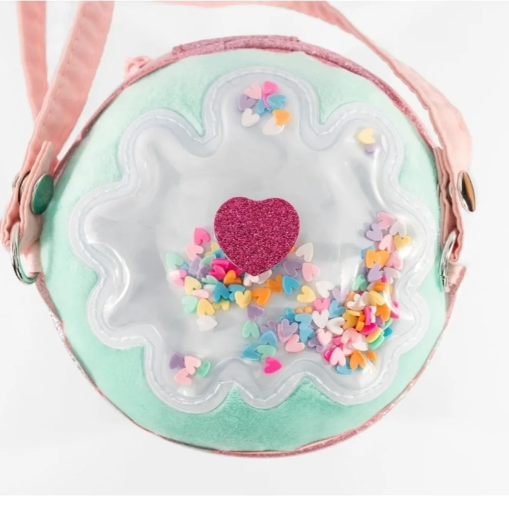 Claire's Girl Cup Cake Mint and Pink with Floral Applique🔥5$ If You Get Bunddle